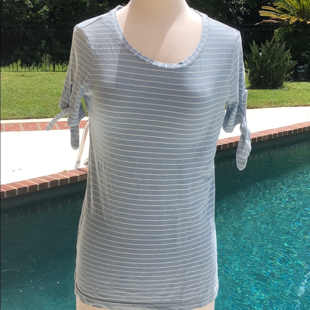 Jane and Delancey striped short sleeve t-shirt